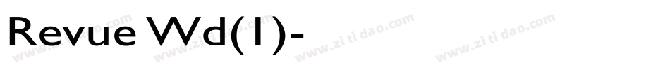Revue Wd(1)字体转换